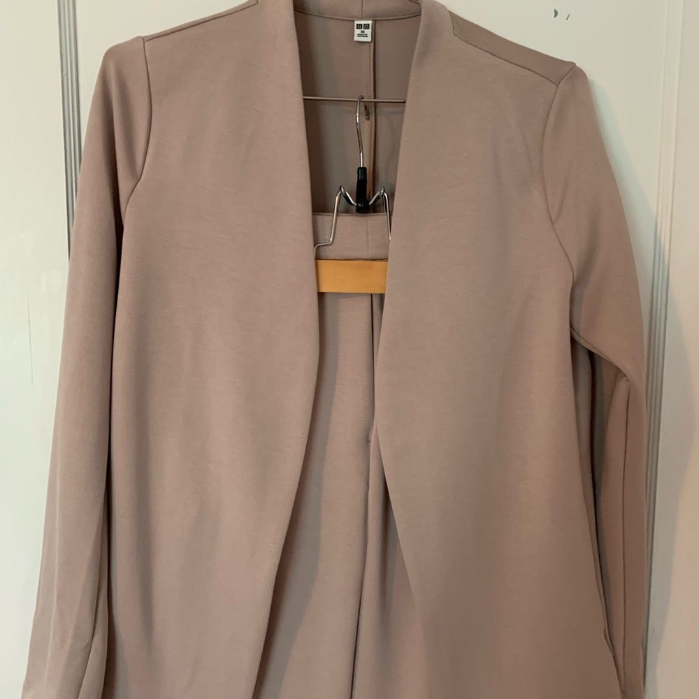 Uniqlo Taupe Double Face Jacket/Blazer Separates XS